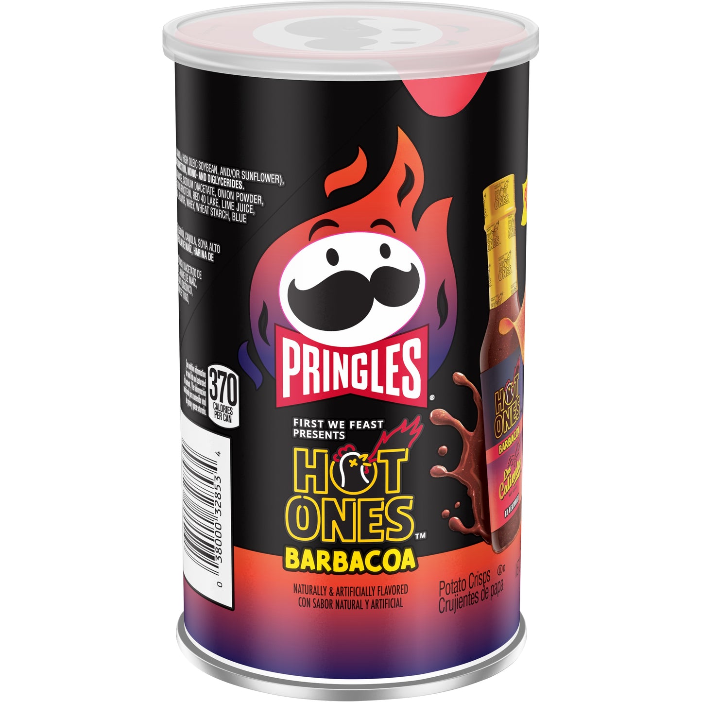 Pringles BBQ Hot Ones 2.5oz 12pk
