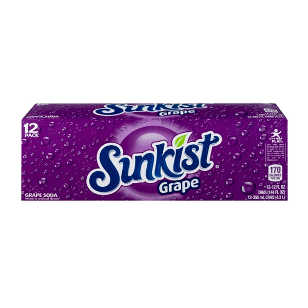 Sunkist Grape Cans 12 x 12 Oz