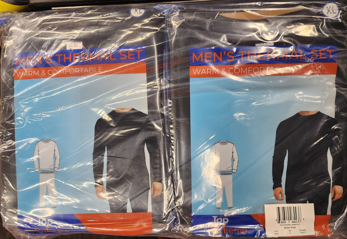 Thermal Set Black X-Large 6pk