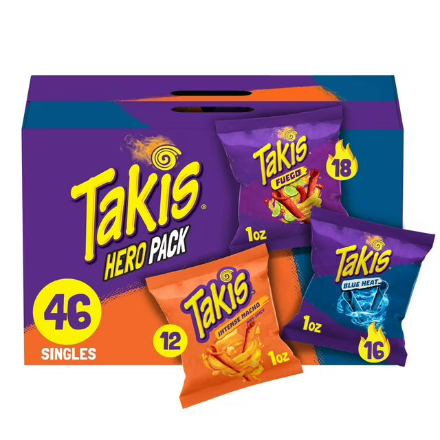 Takis Hero Variety Pack Tortilla Chips 1 oz 46pk
