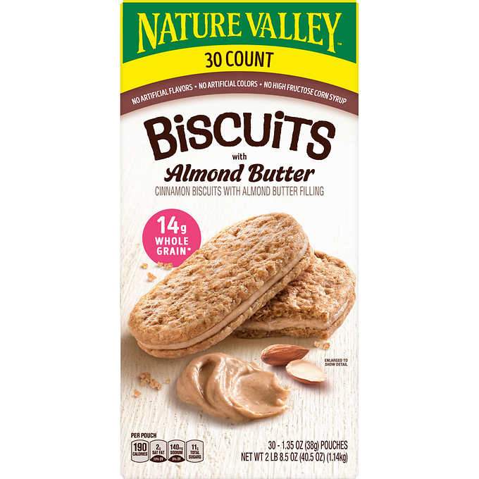 Nature Valley Biscuits with Almond Butter 1.35oz 30ct