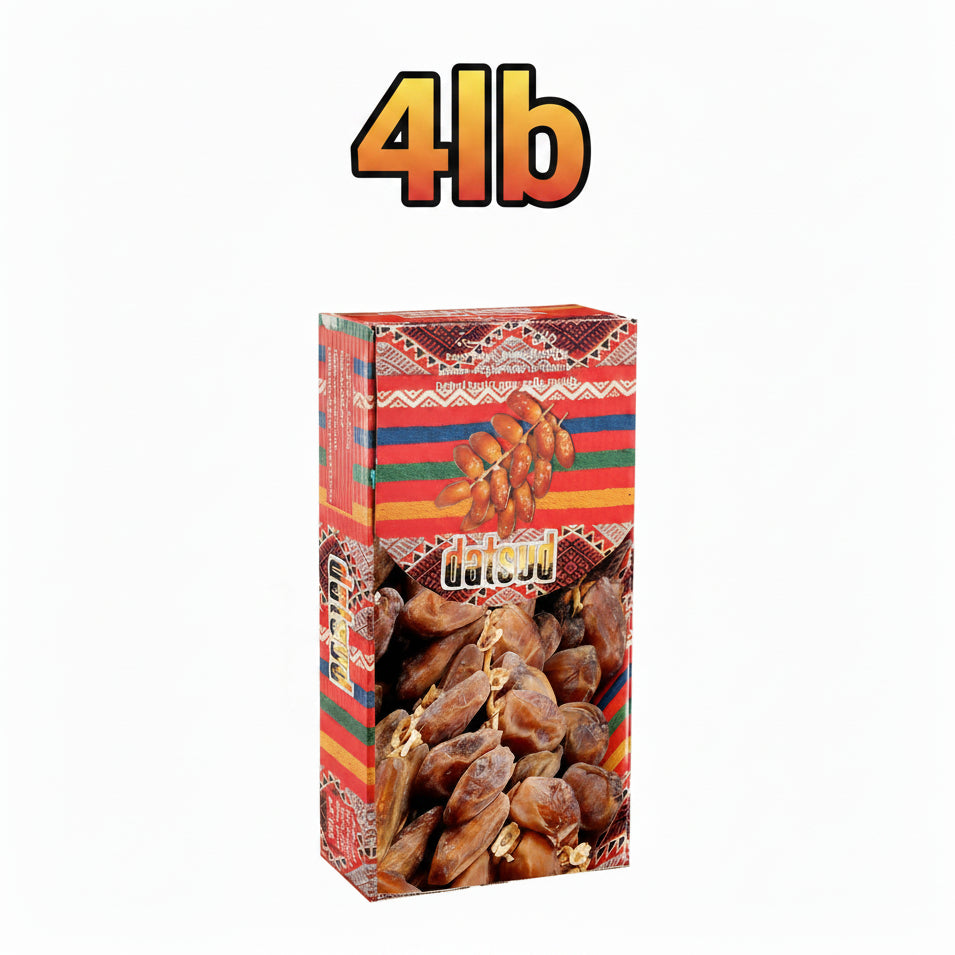Datsud Deglet Nour of Tunisia Dates 4lb دجلة نور