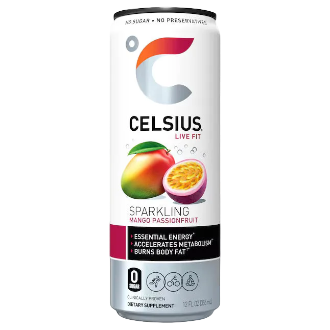 Celsius Sparkling Mango Passion 12/12oz