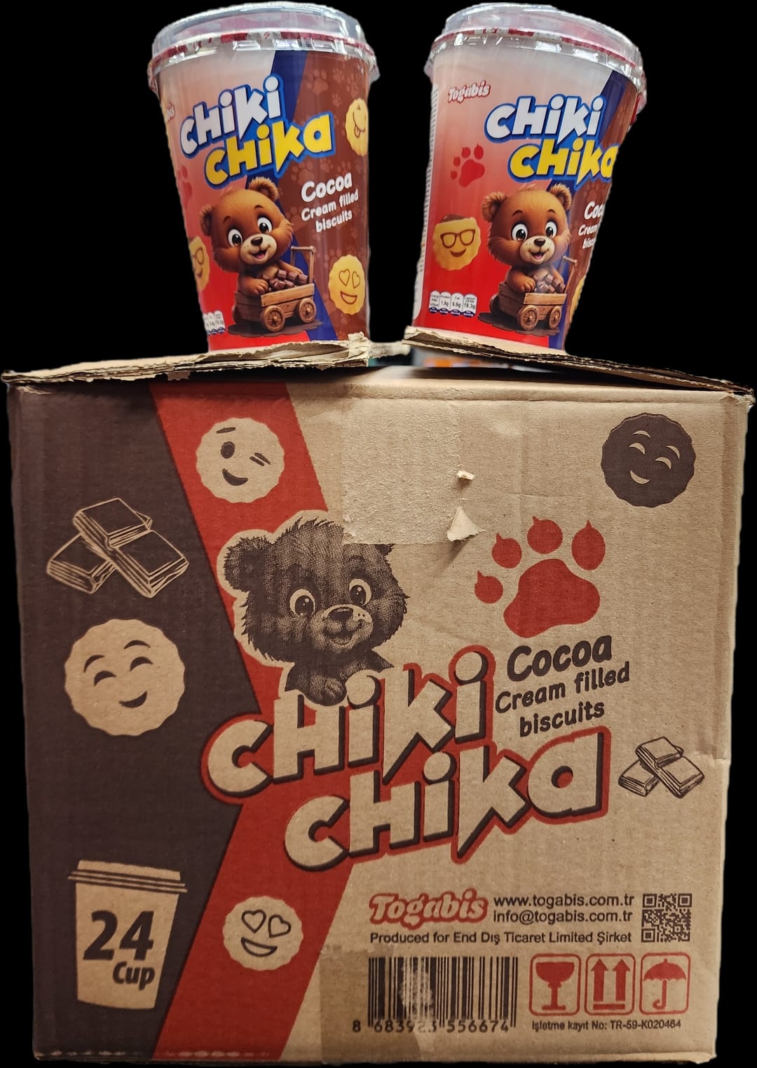 Togabis Chiki Choka Cocoa Cream 125g X 24 Cups