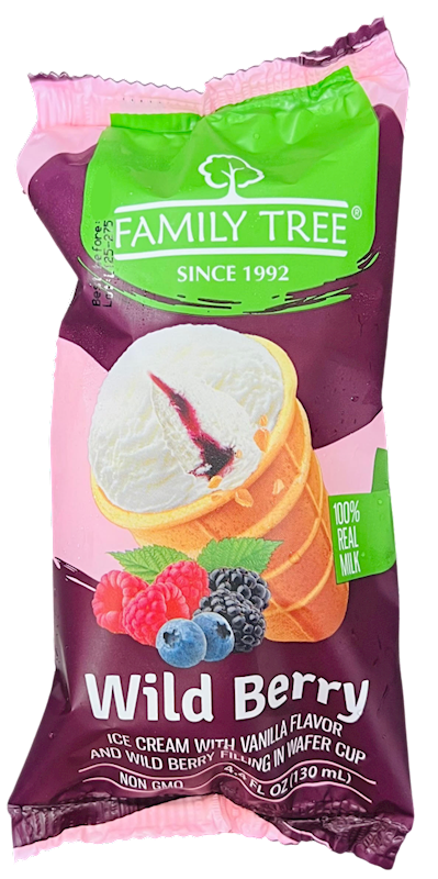 Family Tree Ice Cream 4.4oz X 15pk