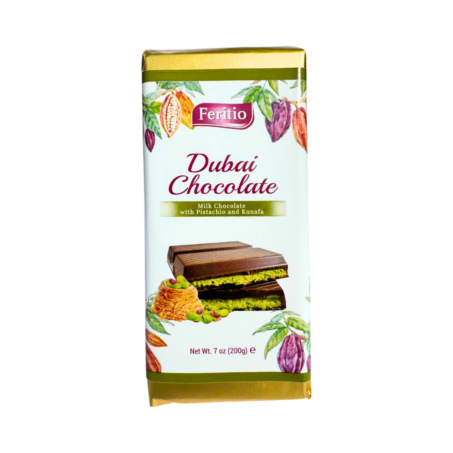 Feritio Dubai Milk Chocolate 6*7oz