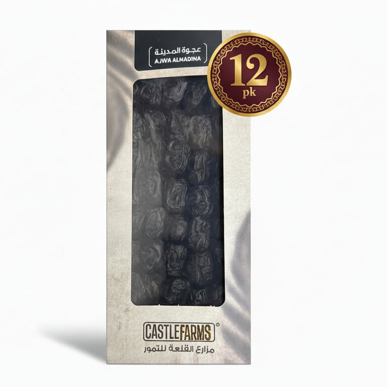 Castle Farms Almadina Ajwa date 800gm MC 12pk
