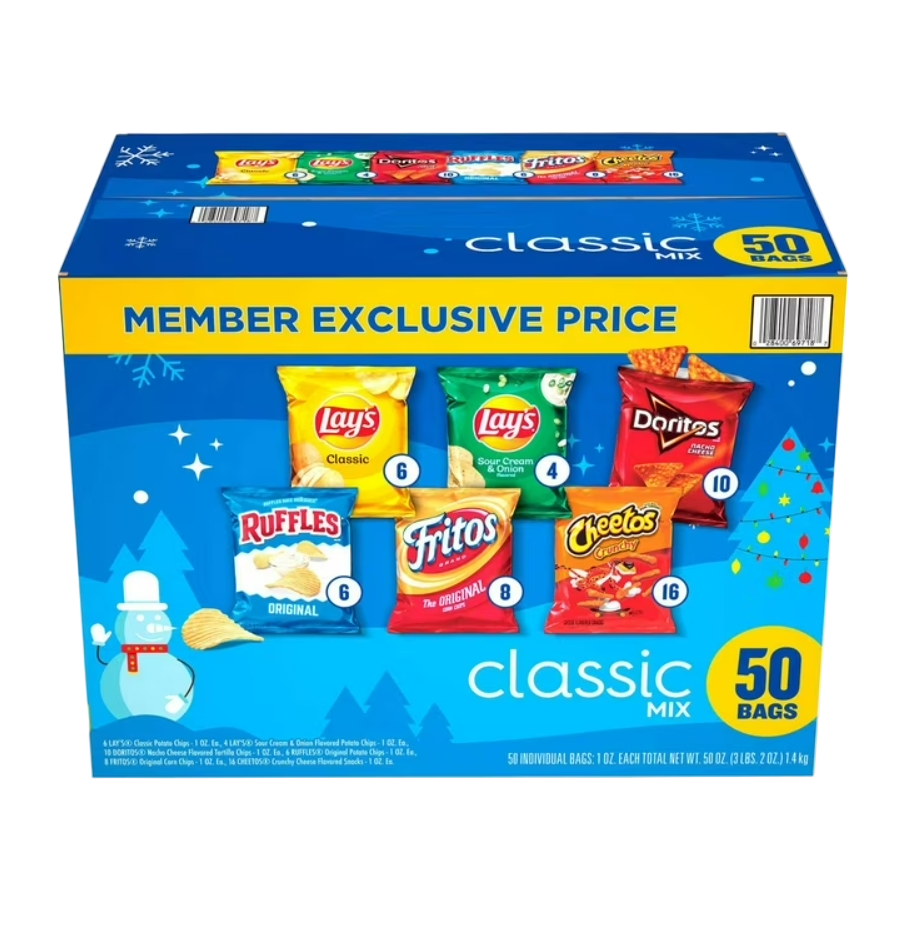 Frito-Lay Classic Mix Variety Pack Chips 50 pk