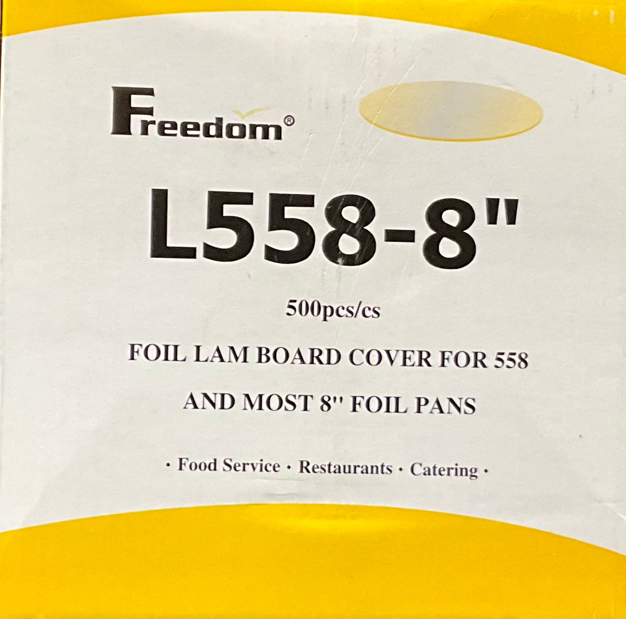 L558-8in Freedom Foil Lam Board Cover for 558 and most 8 inch Foil Pans