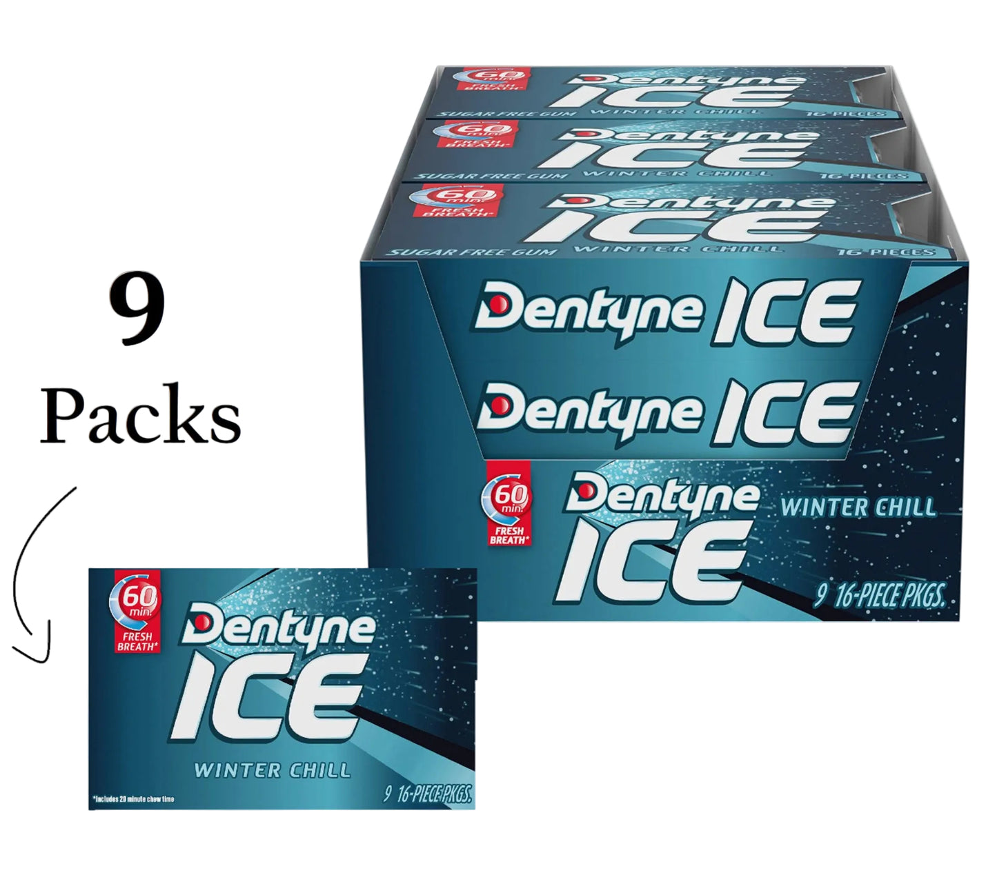 Dentyne Ice Winter Chill 9 - 16pk