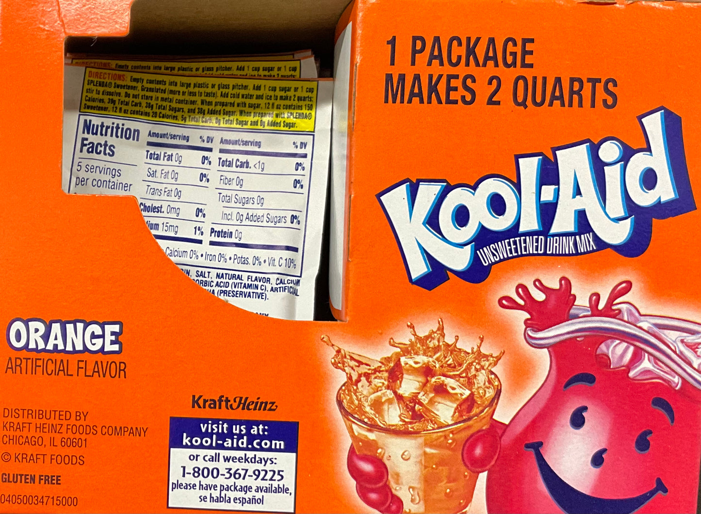 Kool-Aid Orange Drink Mix Packet (.15 oz.)