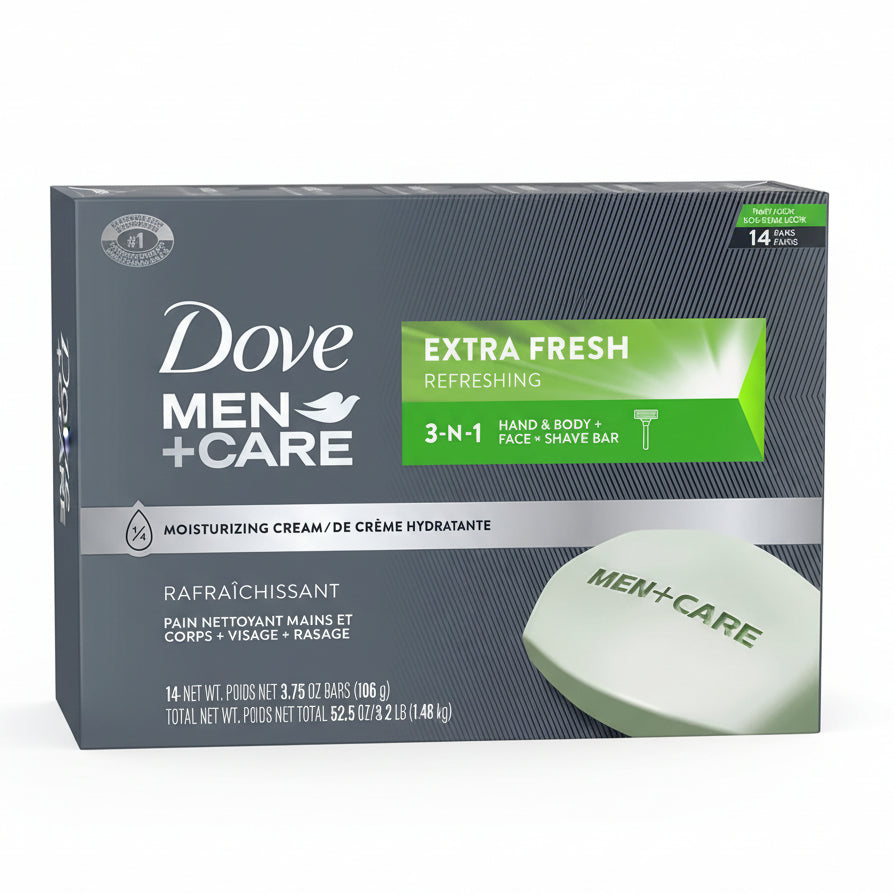 Dove Men + Care Extra Fresh Bar Soap 14ct.