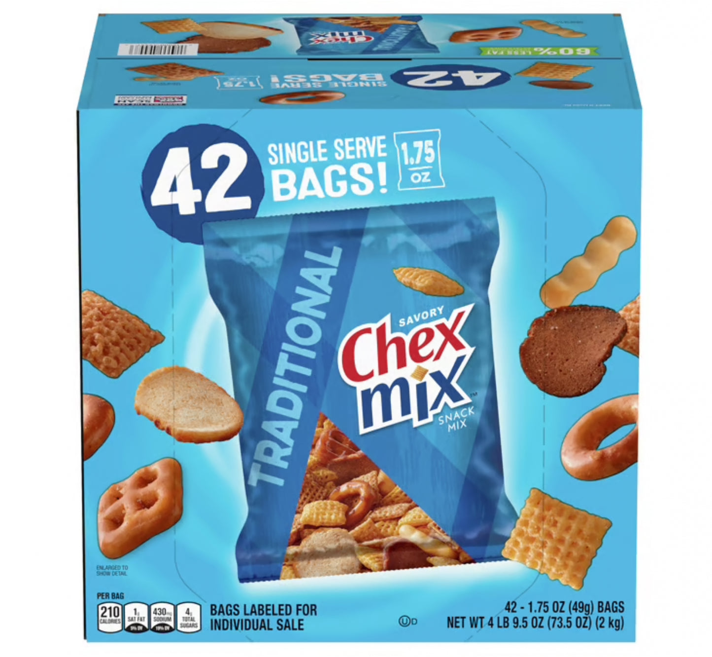 Tradiitional Tradiitional Savory Chex Mix Snack Mix (42 X 1.75 Ounce )