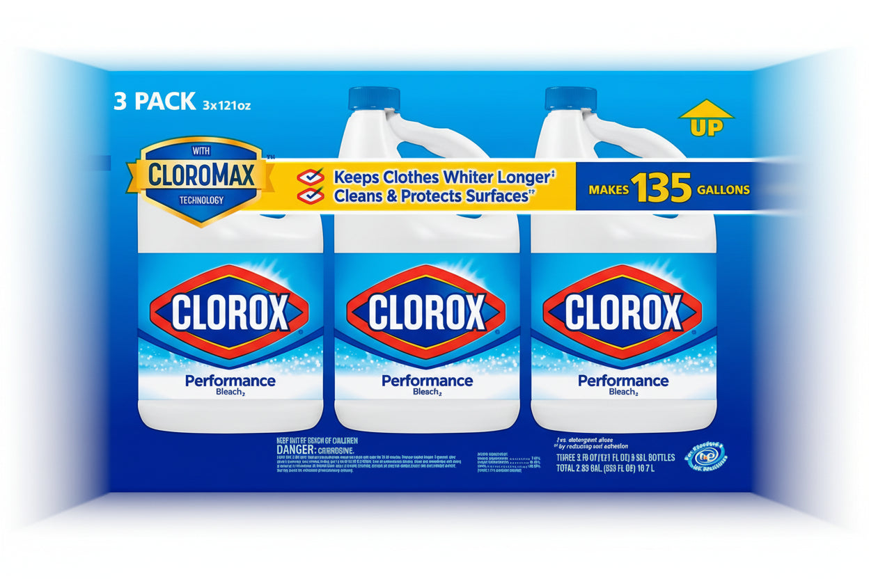 Clorox Performance Bleach, 3 pk.
