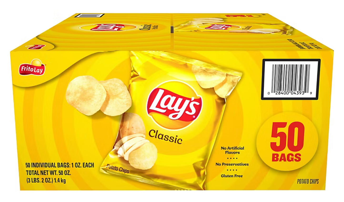 Frito Lay Lays Classic 50 Bags