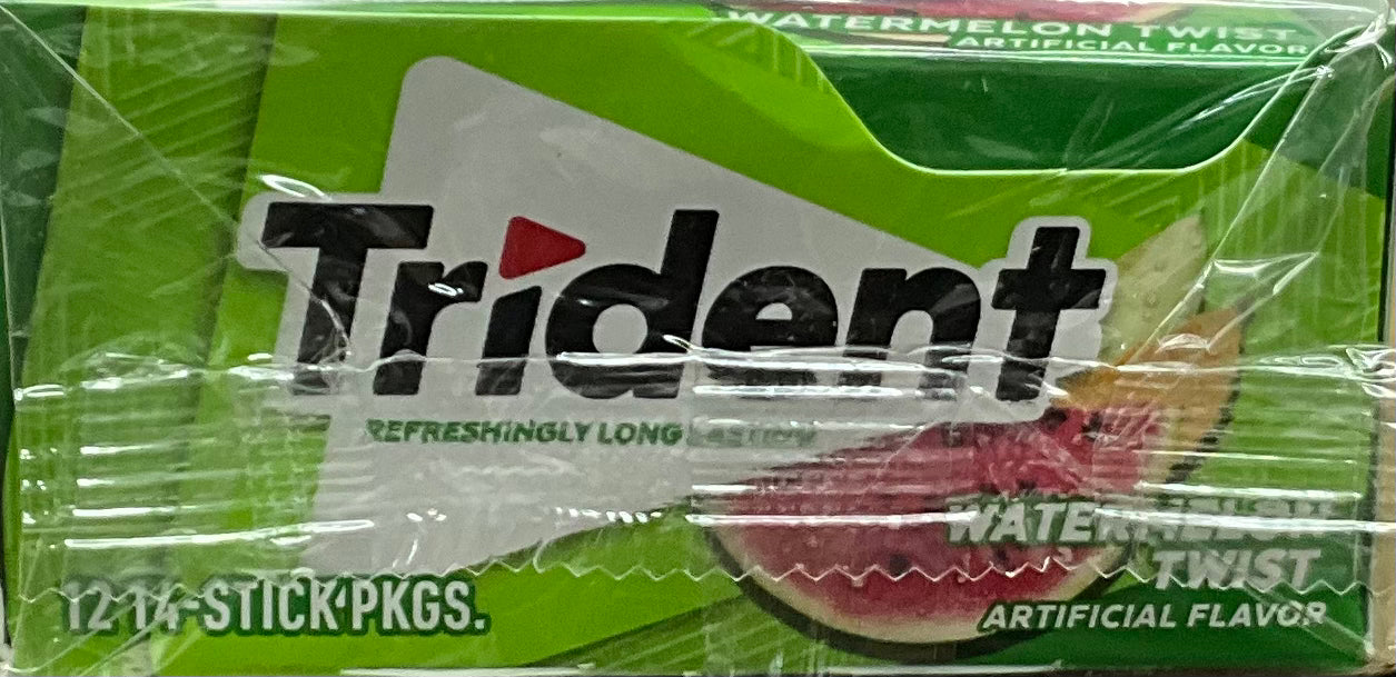 Trident Sugar Free Gum Watermelon Twist Gum 14 sticks 12pk