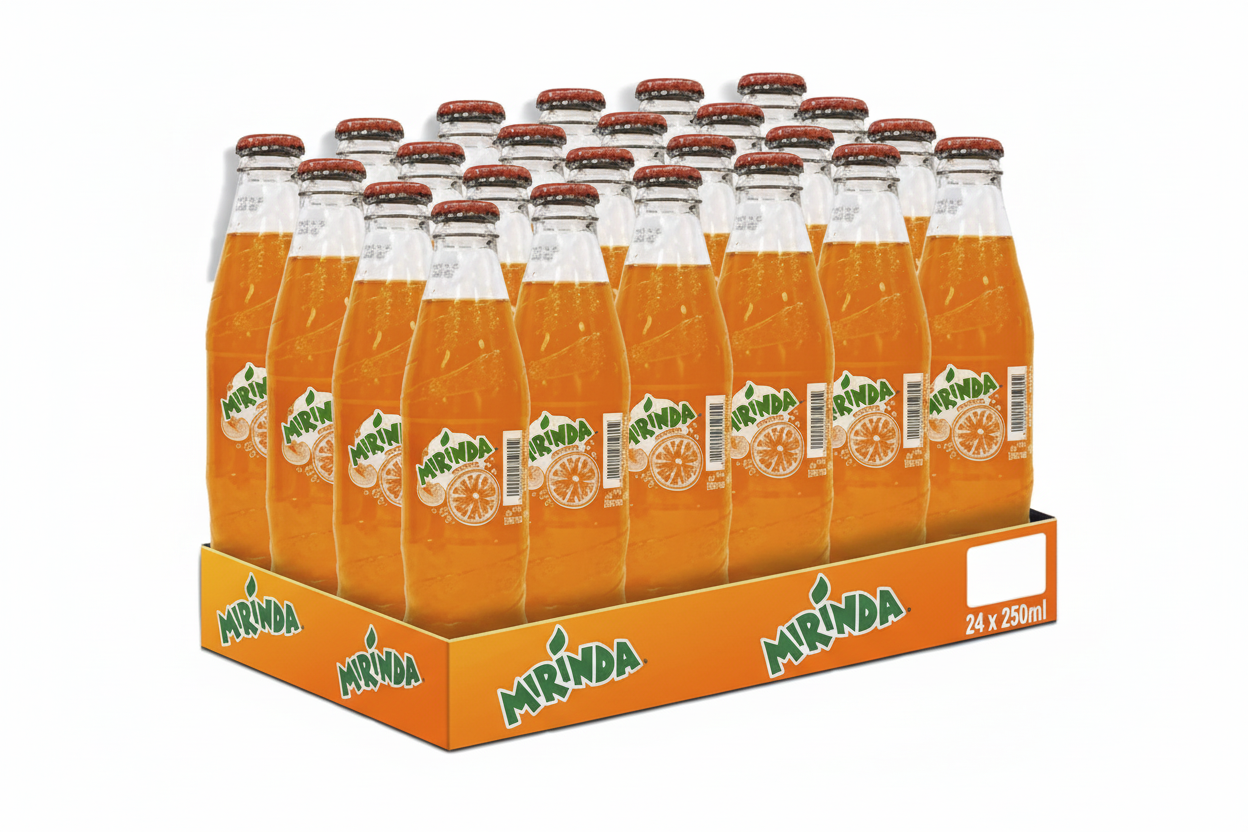Mirinda orange glass bottle 24 x 250ml
