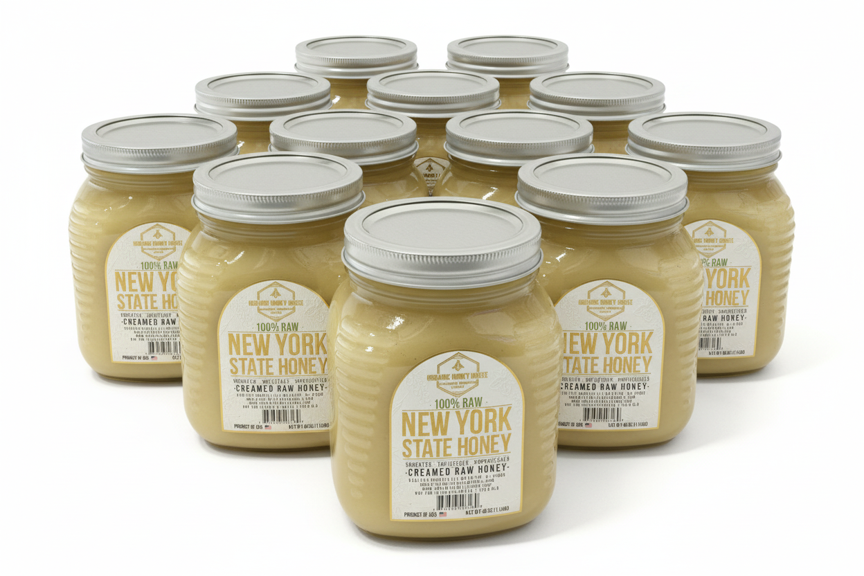 New York State 100% Raw Honey 12x40oz