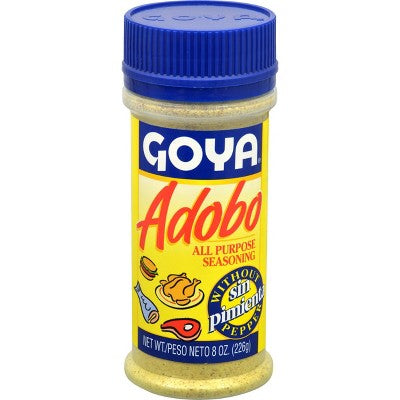 Goya Adobo All Purpose Seasoning Without Pepper, 8 Ounce