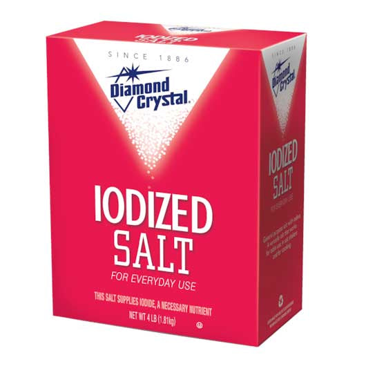 Diamond Crystal Iodized Table Salt, 1 x 4 Pound