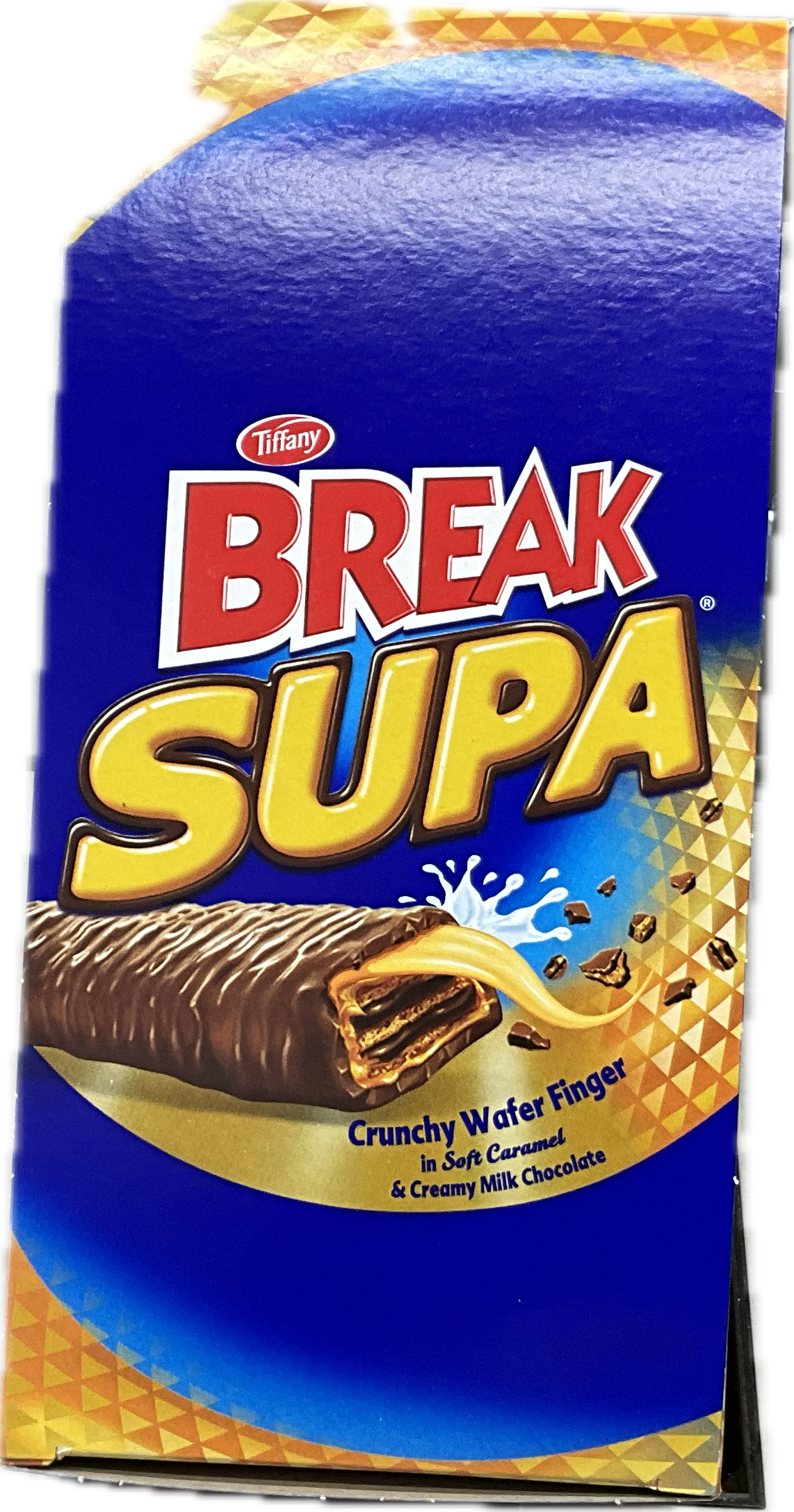 Tiffany Break Supa Caramel and Milk chocolate bars 24x15gm
