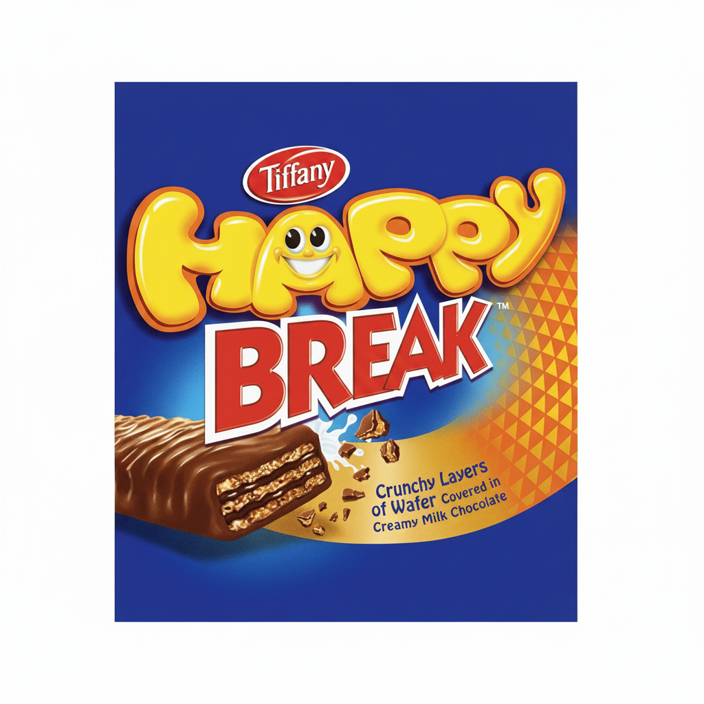 Tiffany Happy Break Milk Chocolate bars 12x 13.5gm