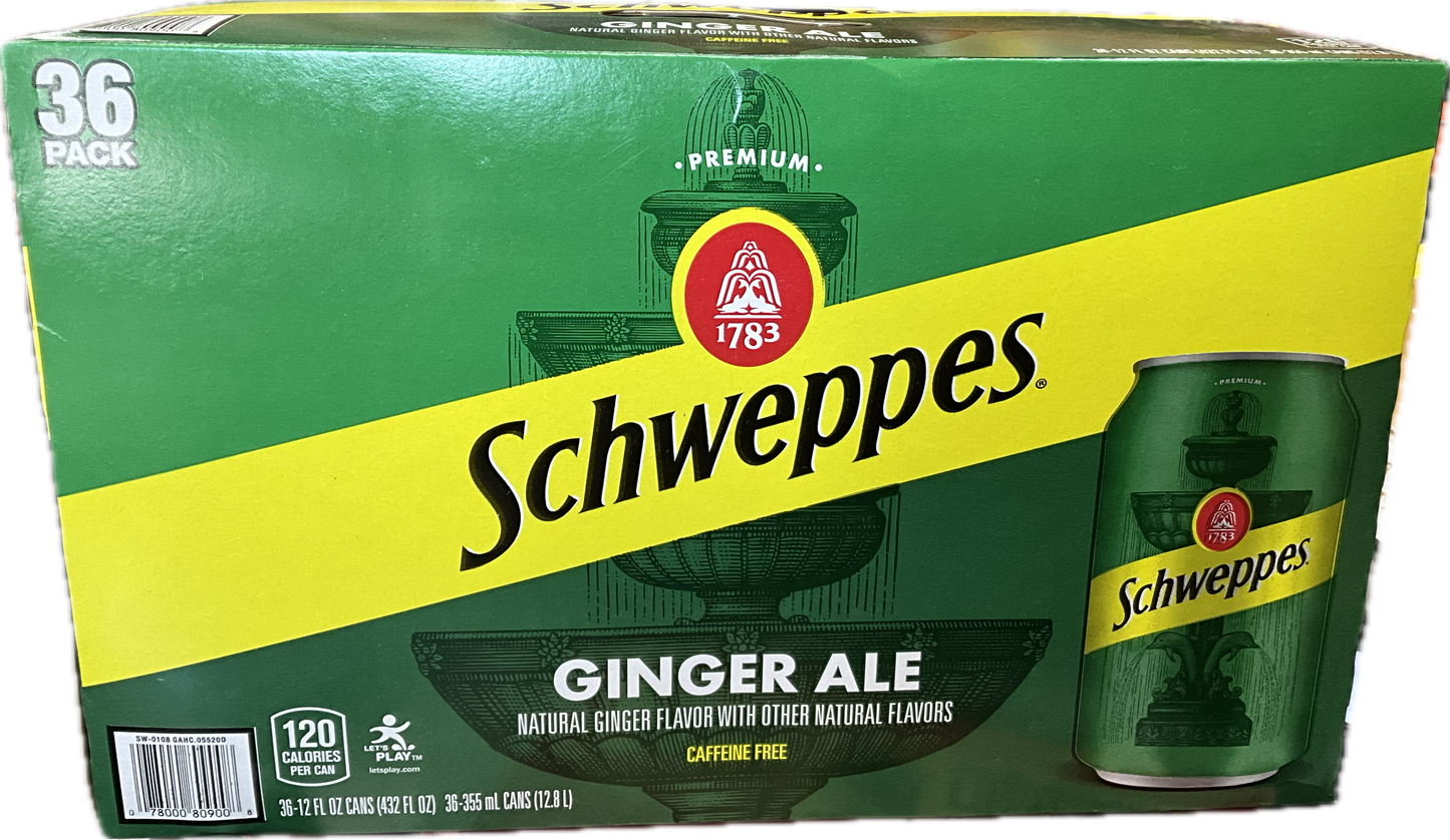 Schweppes Ginger Ale 36 cans