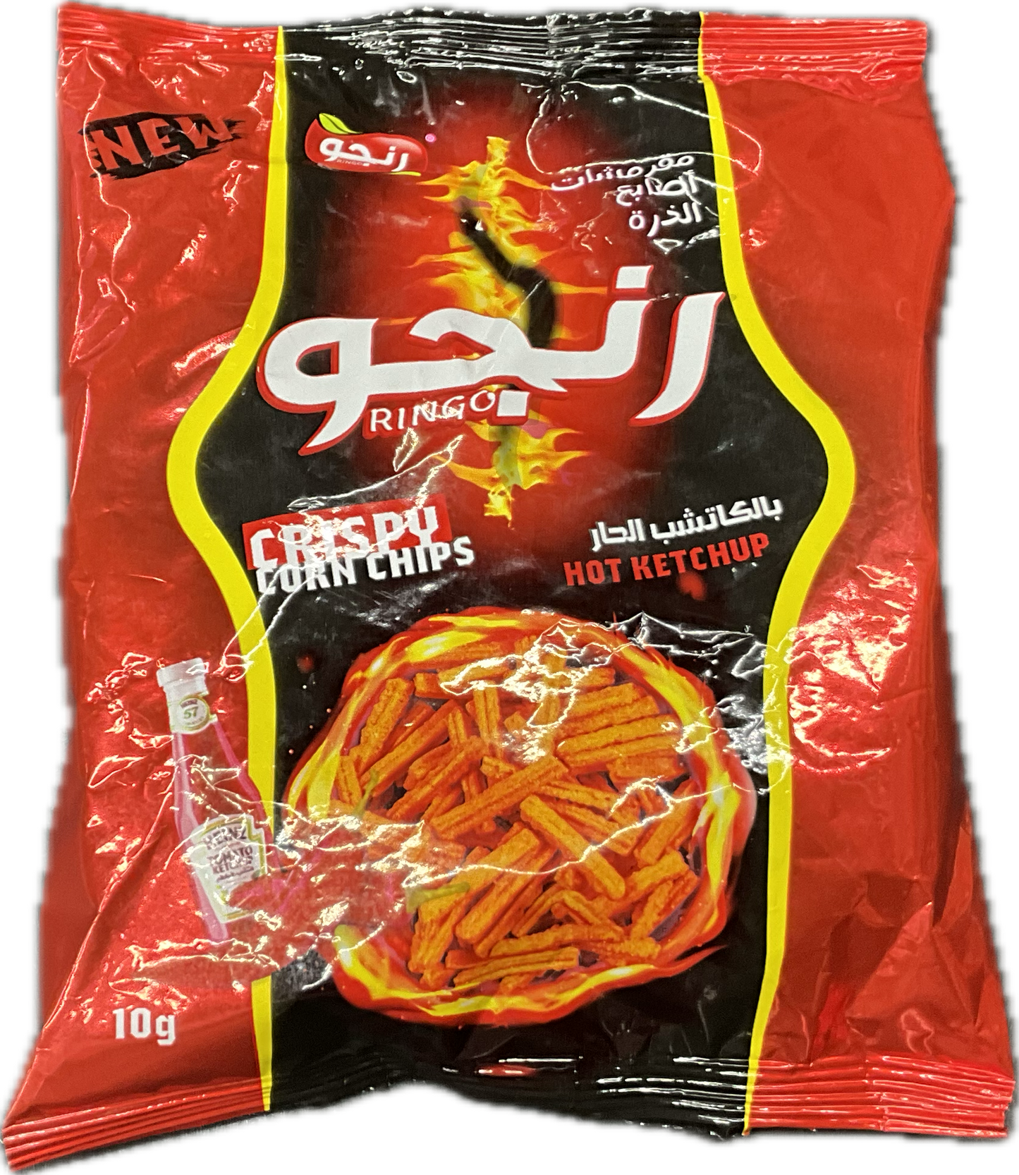 Ringo Hot Ketchub Potato Chips 1 MC x 10 pkts x 12 counts