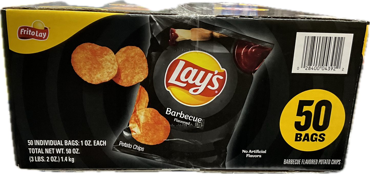 Frito Lay Lays Barbecue 50 Bags