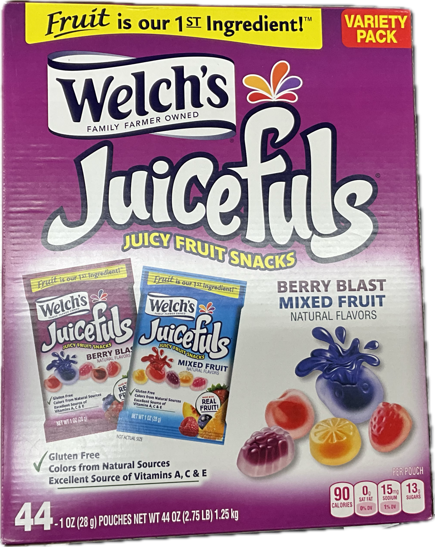 Welch's Welchs Berry Blast Mixed Fruit Snacks, 44 ct. 2.75 Lbs