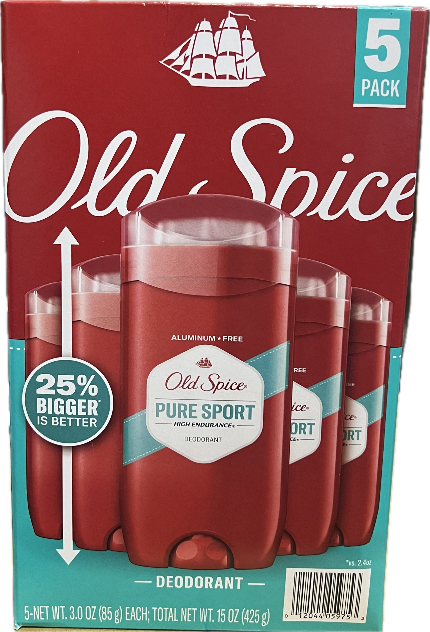 Old Spice Deodorant 3oz 5pk