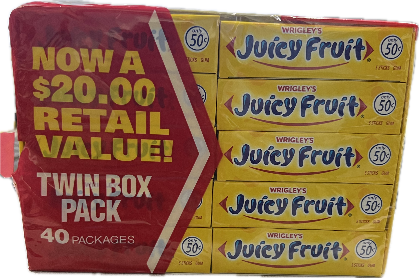 Wrigleys Juicy Fruit Twin Box Pack