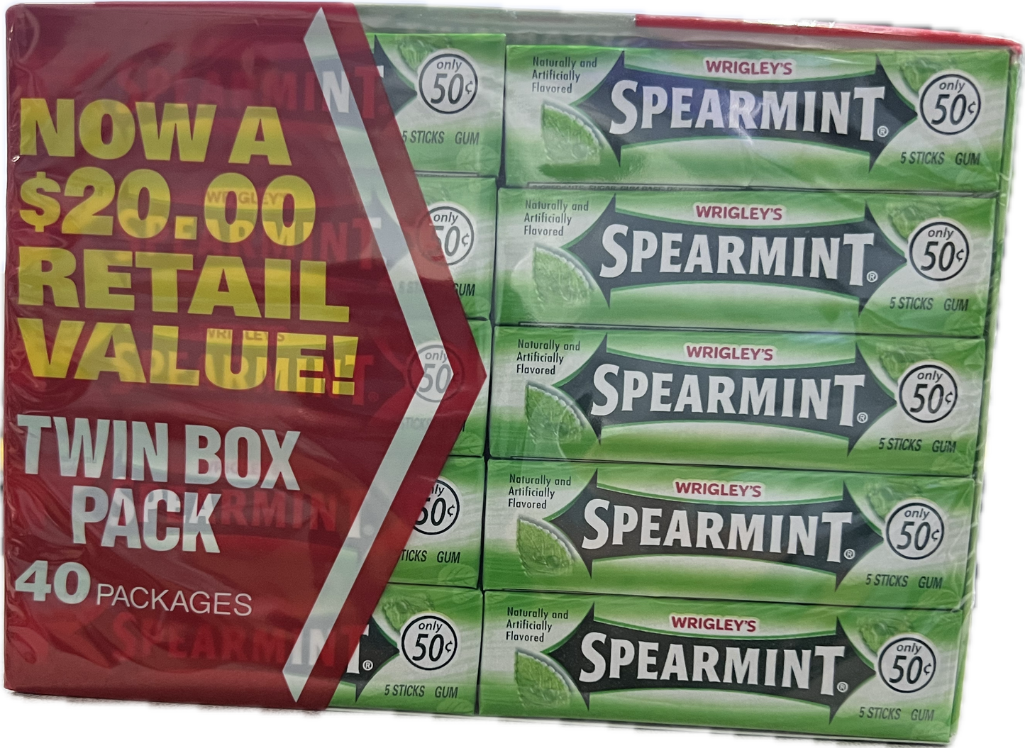 Wrigleys Spearmint Twin Box Pack