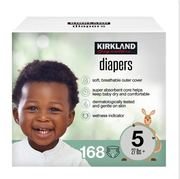 Kirkland Diapers Sizes 5/ 186-count