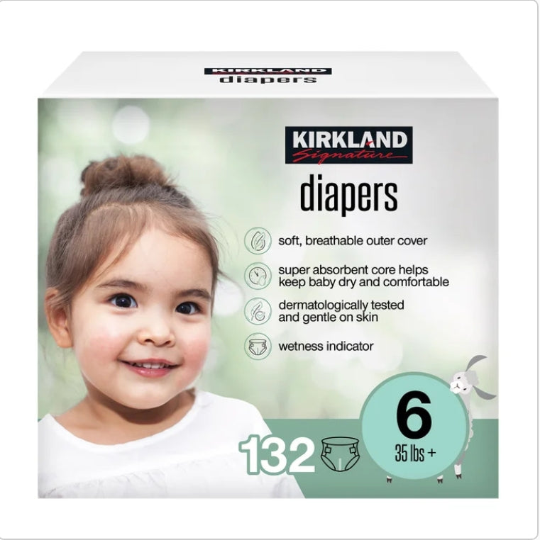 Kirkland Diapers Sizes 6/ 132-count