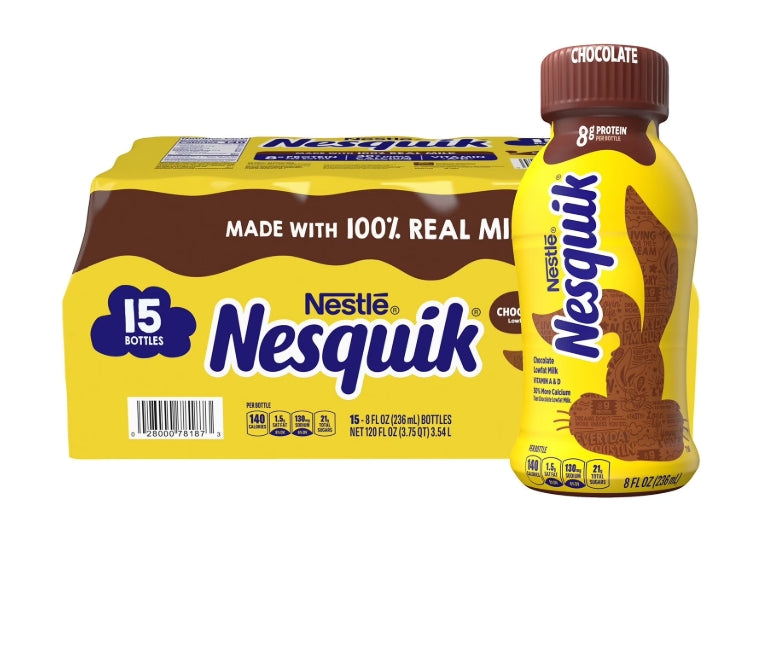 Nesquik Chocolate Milk 8oz 15pk.