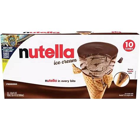 Nutella Ice Cream 10 cones