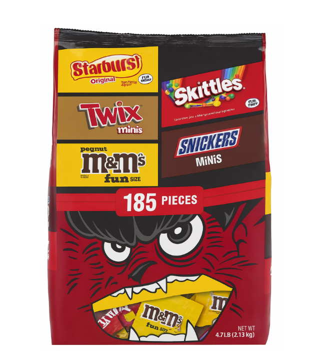 Mars Halloween Variety Pack Candy, Mini & Fun Size, 185 pcs.