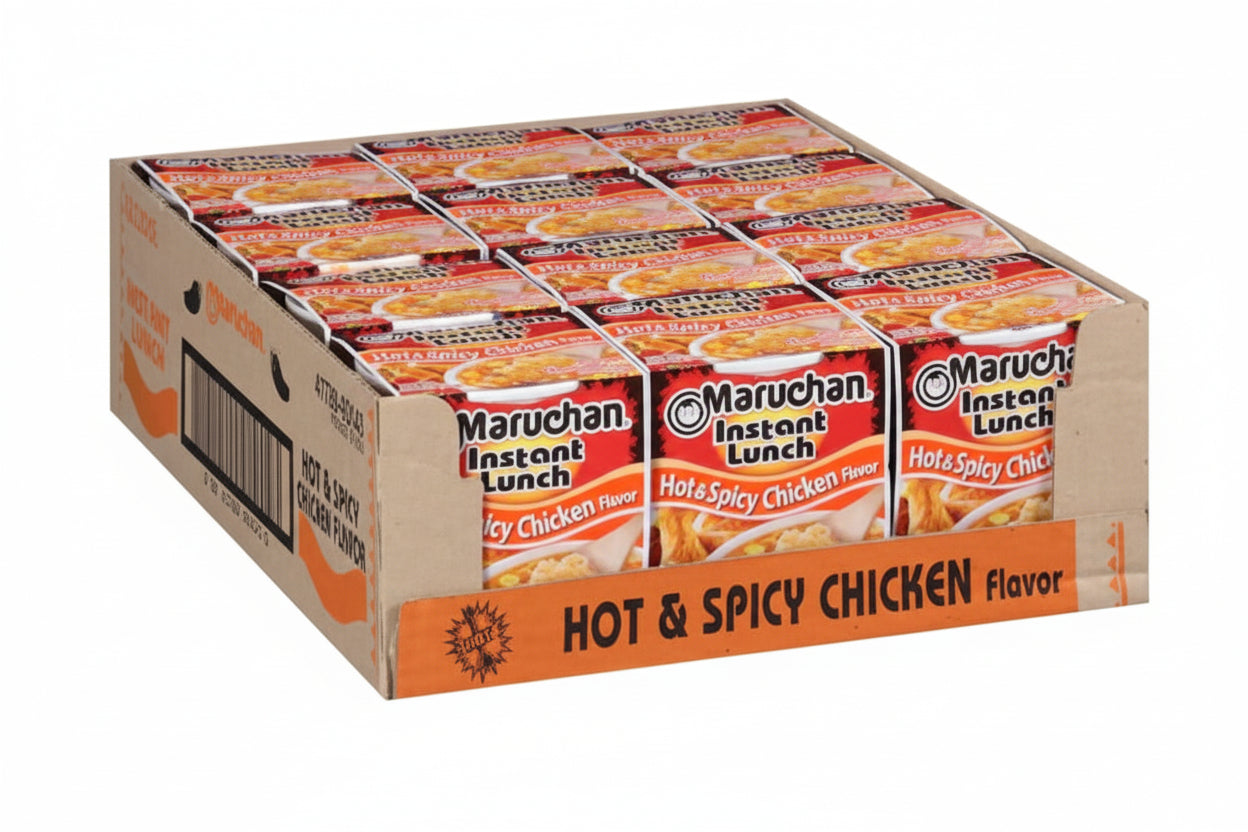 Maruchan Instant Lunch Hot & Spicy Chicken Noodles 2.25 oz 12ct