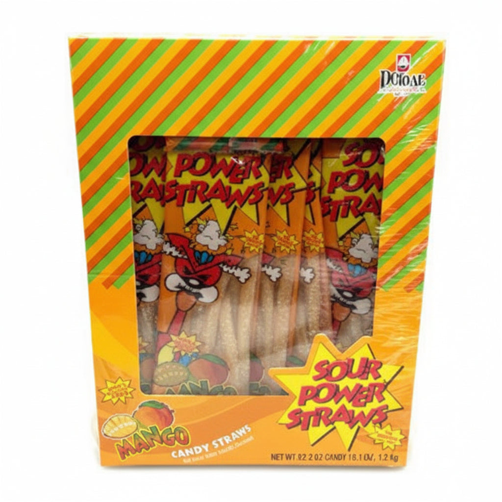 Sour Power Straws Mango 1.75 oz x 24pk