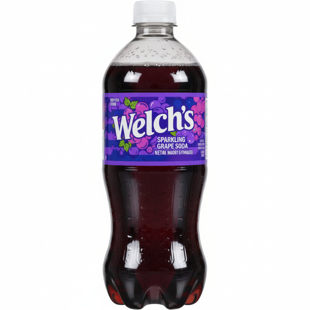 Welch Sparkling Grape Soda 24x20oz