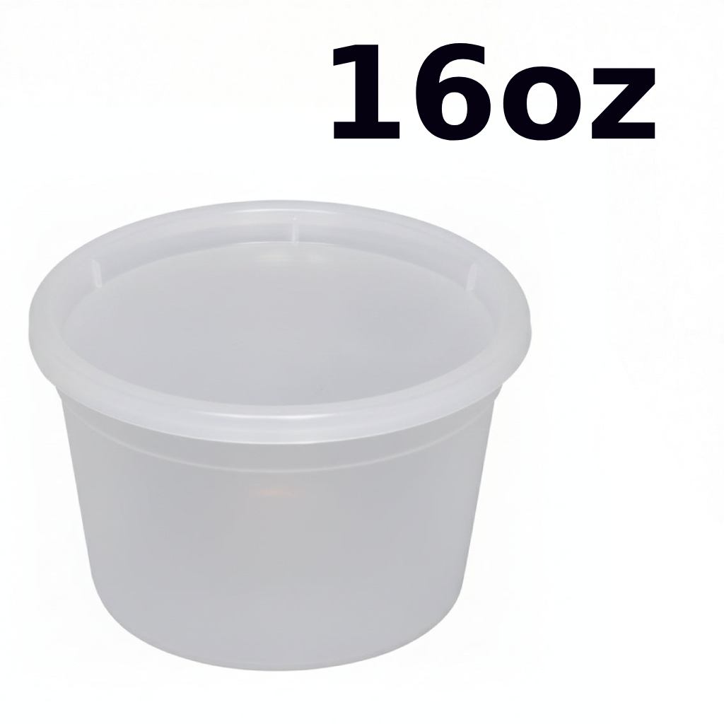 16oz Soup Containers with Lids 240ct HM2516 HIMSON