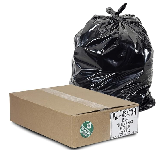 Construction Bags Hvy Dty 3mm 47x45 55 Gln