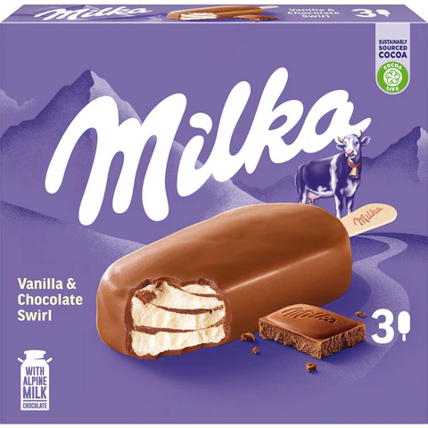 Milka Ice Cream 3 x 65g