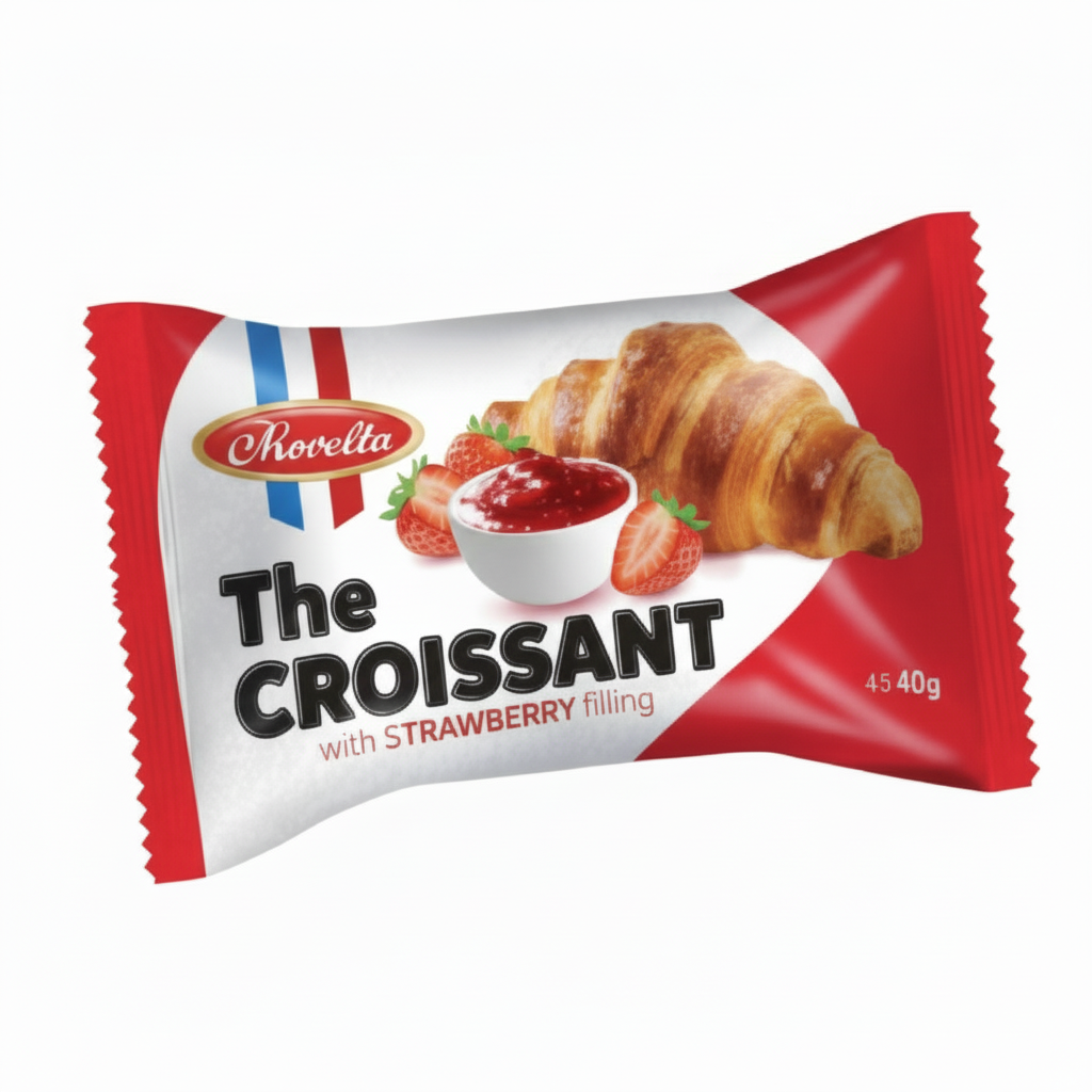 Morello Croissant Strawberry 24x45gm
