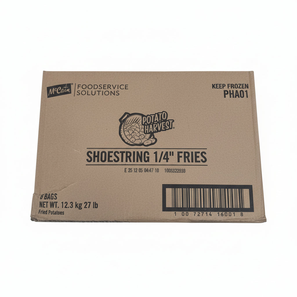Shoestring Fries 1/4" MC 4.5Lb x 6bags