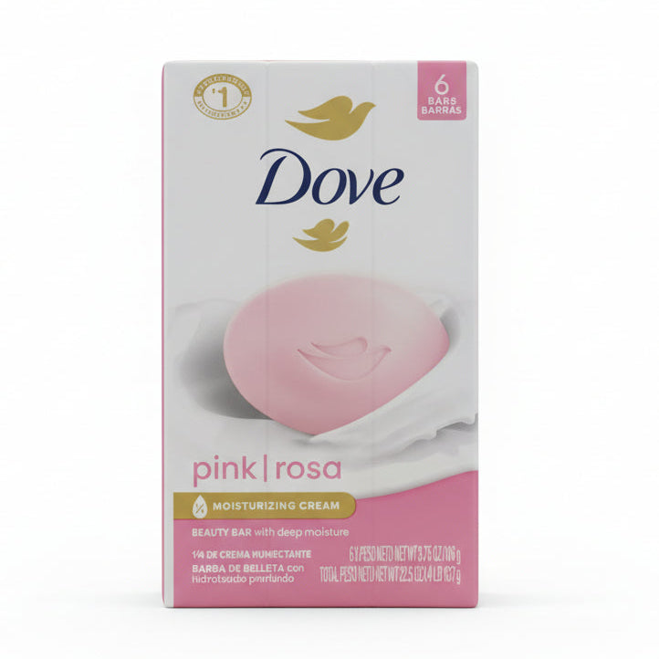 Dove Soap Pink Rosa 3.75oz 6Pack