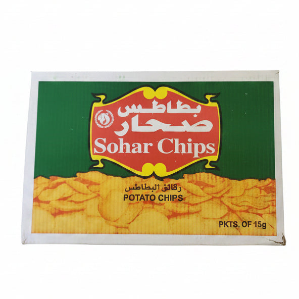 Sohar Chips packaging with brand logo and text on a green background