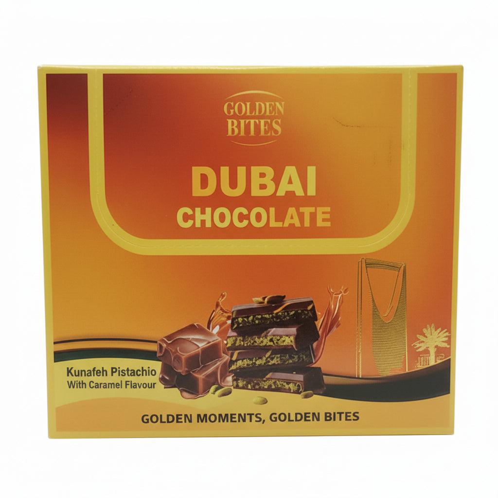 Golden Bites Dubai Chocolate 50g 20CT