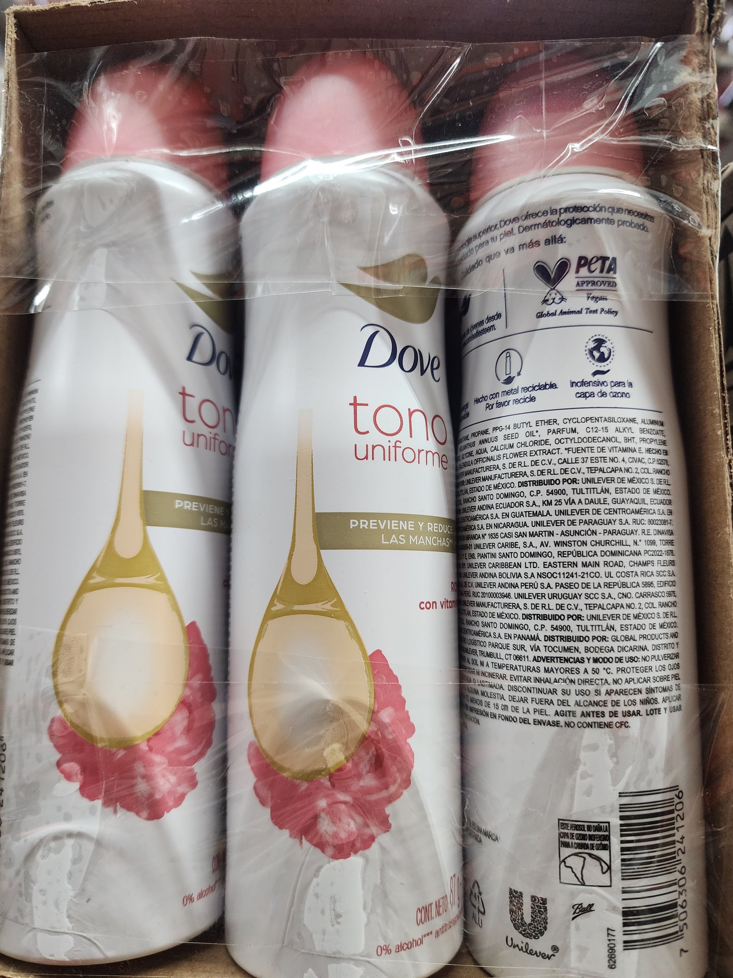 Dove Tono Uniforme 6 x 150 ml